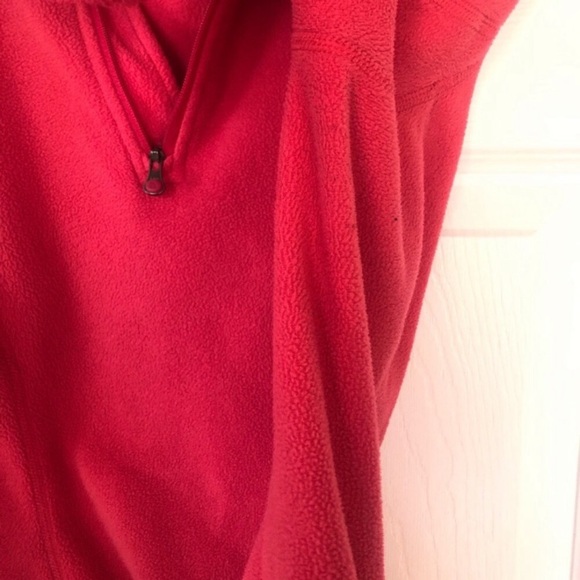 The North Face Red Fleece Half Zip Polartec Sweater - Picture 13 of 13